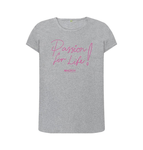 Athletic Grey Women's Pink Passion for Life T-Shirt