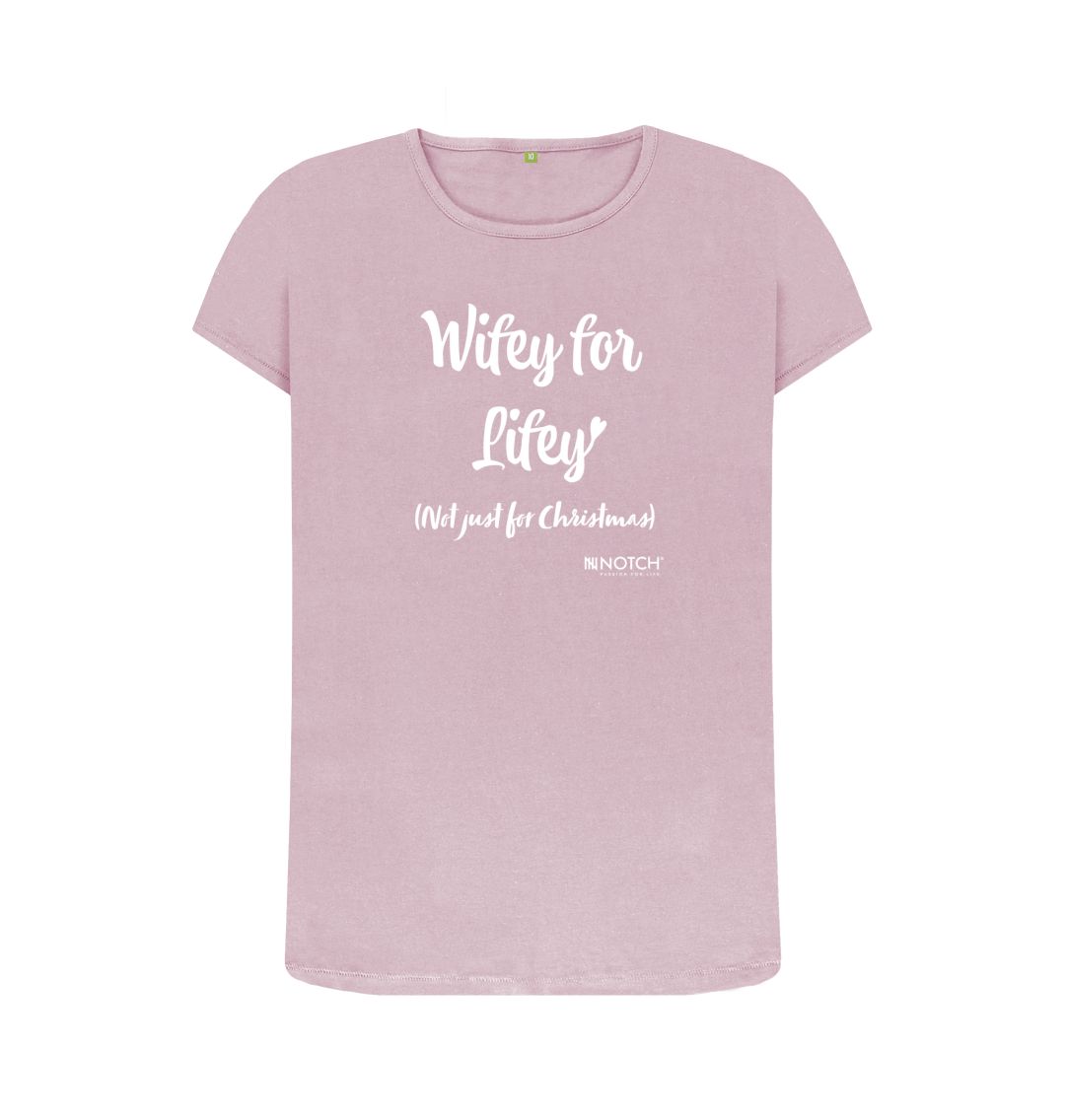 Mauve Women's Wifey For Lifey T-Shirt