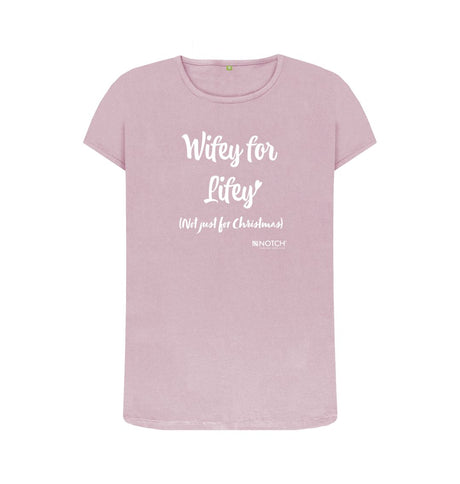 Mauve Women's Wifey For Lifey T-Shirt