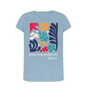 Stone Blue Women's Leave Only Footprints T-Shirt