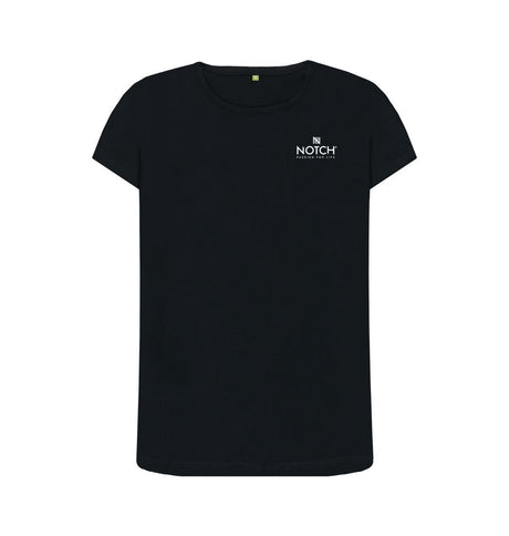 Black Women's Small Notch Logo T-Shirt