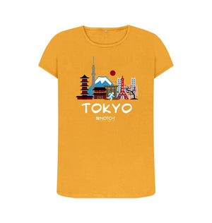 Mustard Tokyo 26.2 White Text Women's T-Shirt