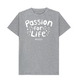 Athletic Grey Men's White Bubble Passion For Life T-Shirt