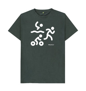 Dark Grey Men's Triathlon T-Shirt