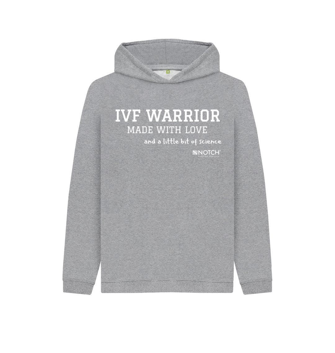 Athletic Grey Kid's IVF Warrior Hoodie