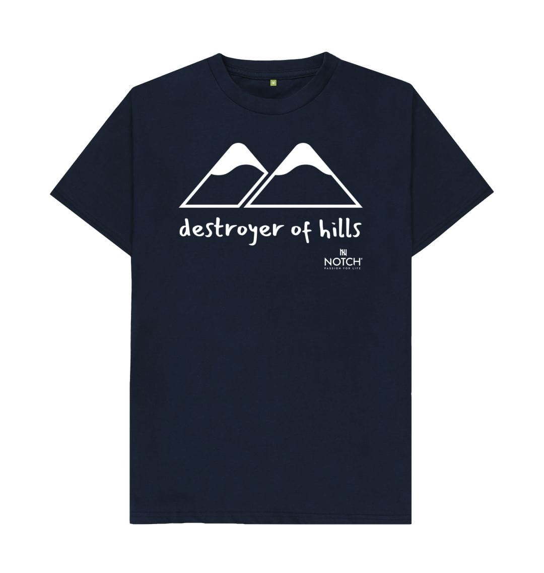 Navy Blue Men's Destroyer of Hills T-Shirt