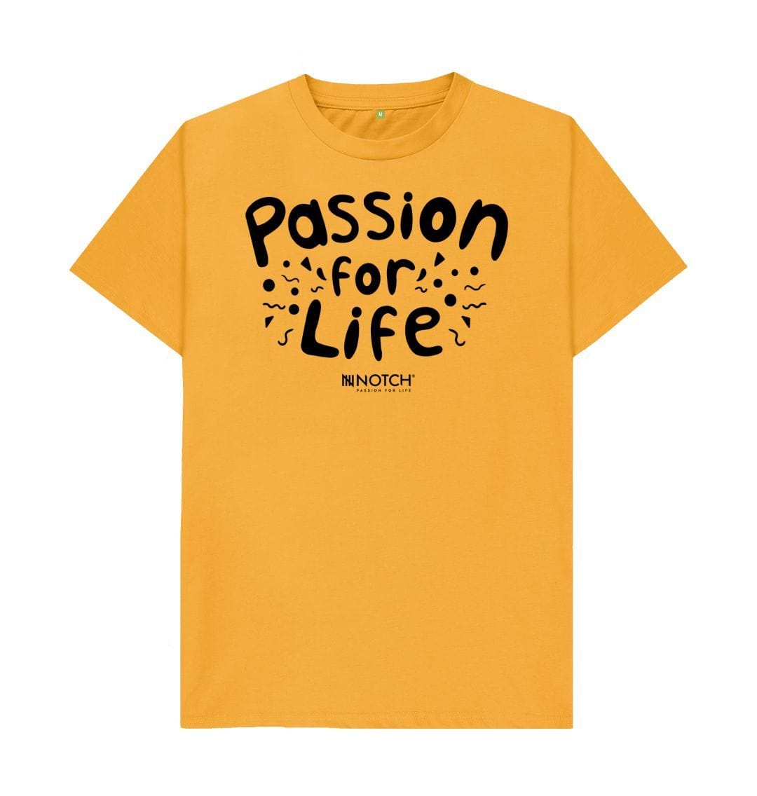 Mustard Men's Bubble Passion For Life T-Shirt