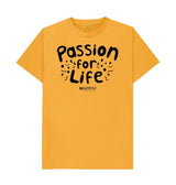 Mustard Men's Bubble Passion For Life T-Shirt