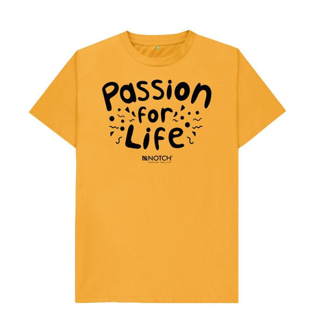 Mustard Men's Bubble Passion For Life T-Shirt