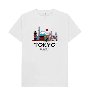 White Tokyo 26.2 Black Text Men's T-Shirt