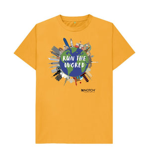 Mustard Men's Run The World T-Shirt