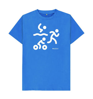 Bright Blue Men's Triathlon T-Shirt