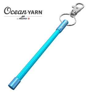 Sustainable OceanYarn NOTCH Tale - Aqua Marine with blue aluminium ends