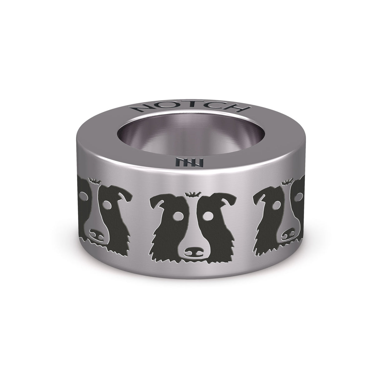 Border Collie Face NOTCH Charm