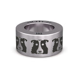 Border Collie Face NOTCH Charm