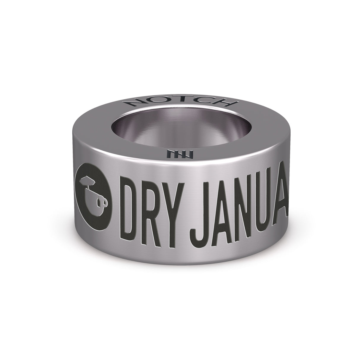 The Dry January® Challenge NOTCH Charm (Stainless Steel)