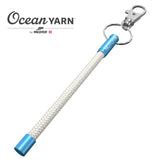 Sustainable OceanYarn Geocaching NOTCH Tale - Natural with blue aluminium ends