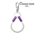 Sustainable OceanYarn NOTCH Loop - Natural with purple aluminium ends