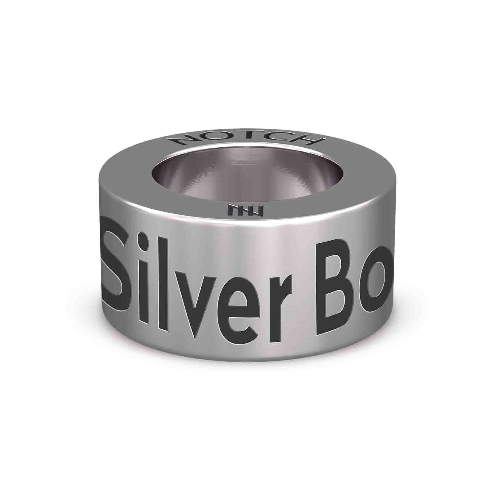 Silver Boobs NOTCH Charm