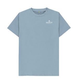 Stone Blue Men's Small Notch Logo T-Shirt