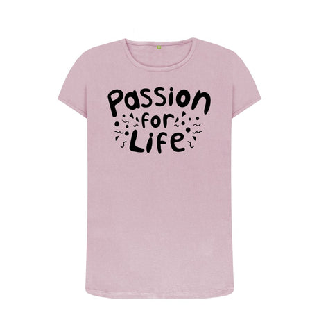 Mauve Women's Black Bubble Passion For Life T-Shirt