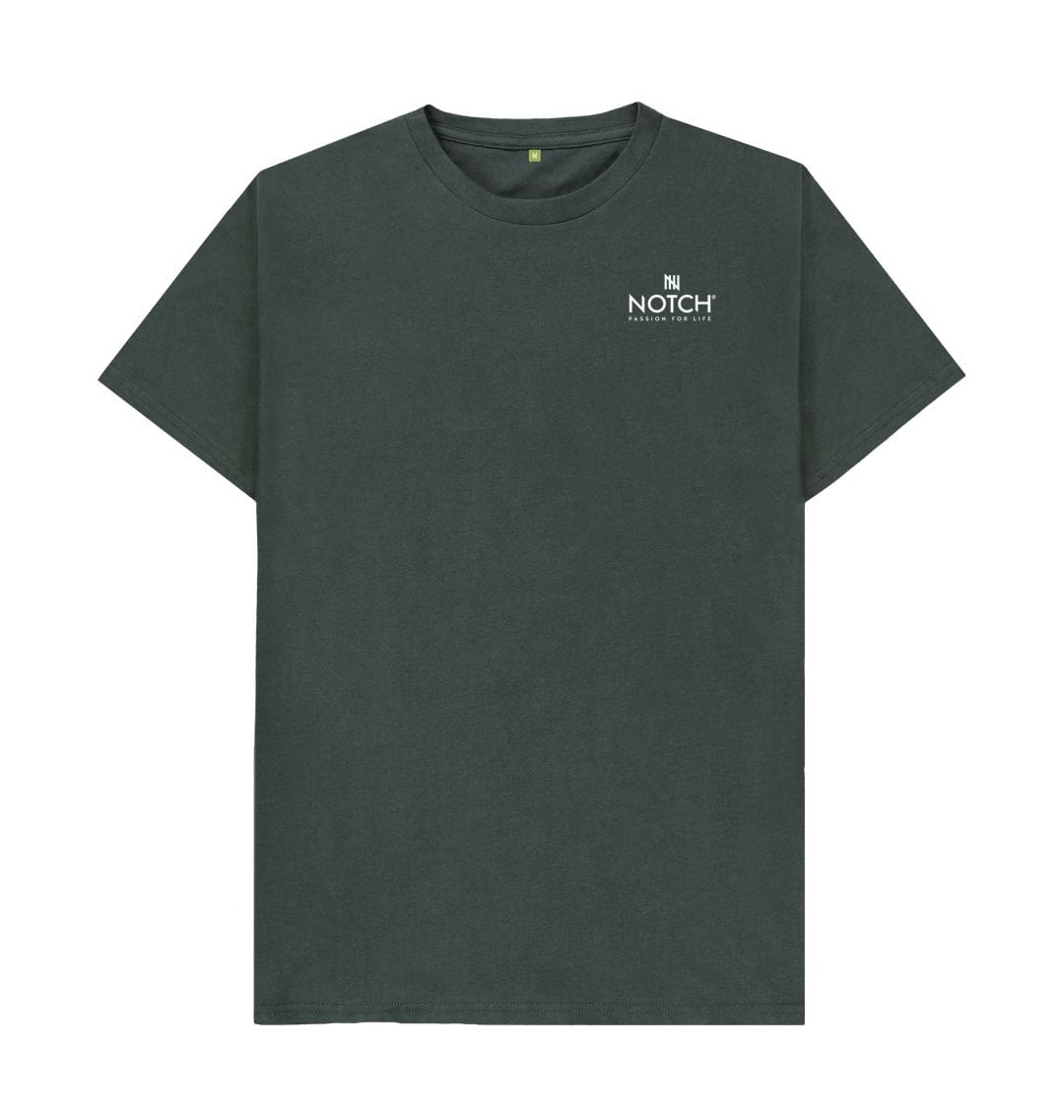 Dark Grey Men's Small Notch Logo T-Shirt