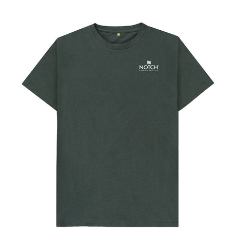 Dark Grey Men's Small Notch Logo T-Shirt