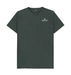 Dark Grey Men's Small Notch Logo T-Shirt