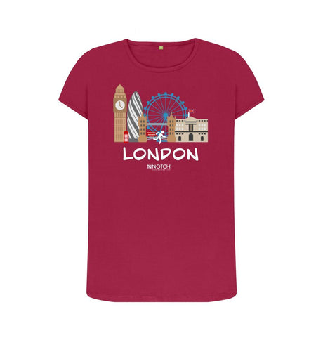 Cherry London 26.2 White Text Women's T-Shirt