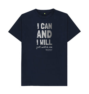 Navy Blue Men's I Can and I Will T-Shirt