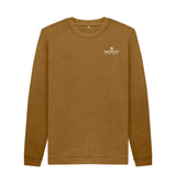 Brown Men's Small Notch Logo Sweater
