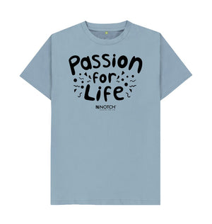 Stone Blue Men's Bubble Passion For Life T-Shirt