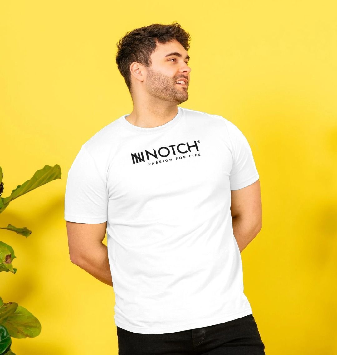 Men's Notch Logo White T-Shirt