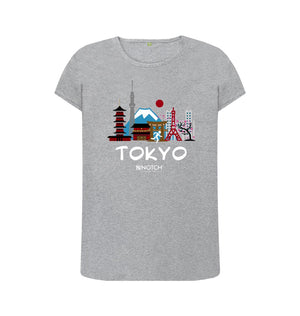 Athletic Grey Tokyo 26.2 White Text Women's T-Shirt