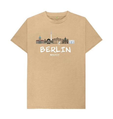 Sand Berlin 26.2 White Text Men's T-Shirt