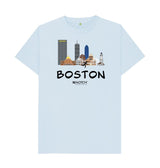 Sky Blue Men's 26.2 Black text Men's T-Shirt