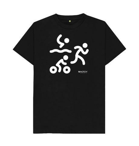 Black Men's Triathlon T-Shirt