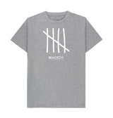 Athletic Grey Men's All White Tally T-Shirt