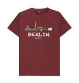 Red Wine Berlin 26.2 White Text Men's T-Shirt