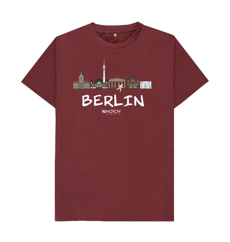 Red Wine Berlin 26.2 White Text Men's T-Shirt