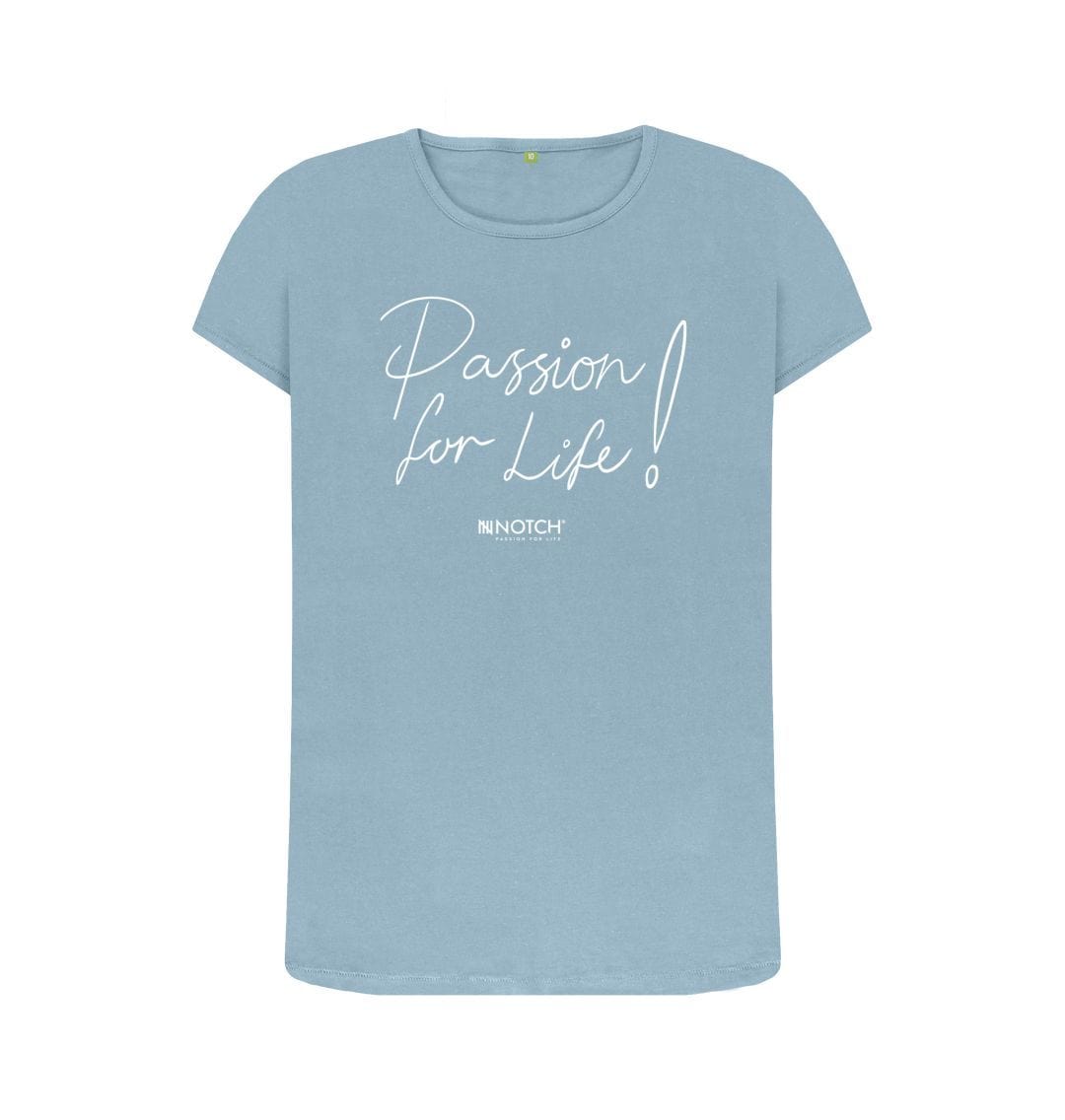 Stone Blue Women's Passion For Life T-Shirt