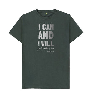 Dark Grey Men's I Can and I Will T-Shirt