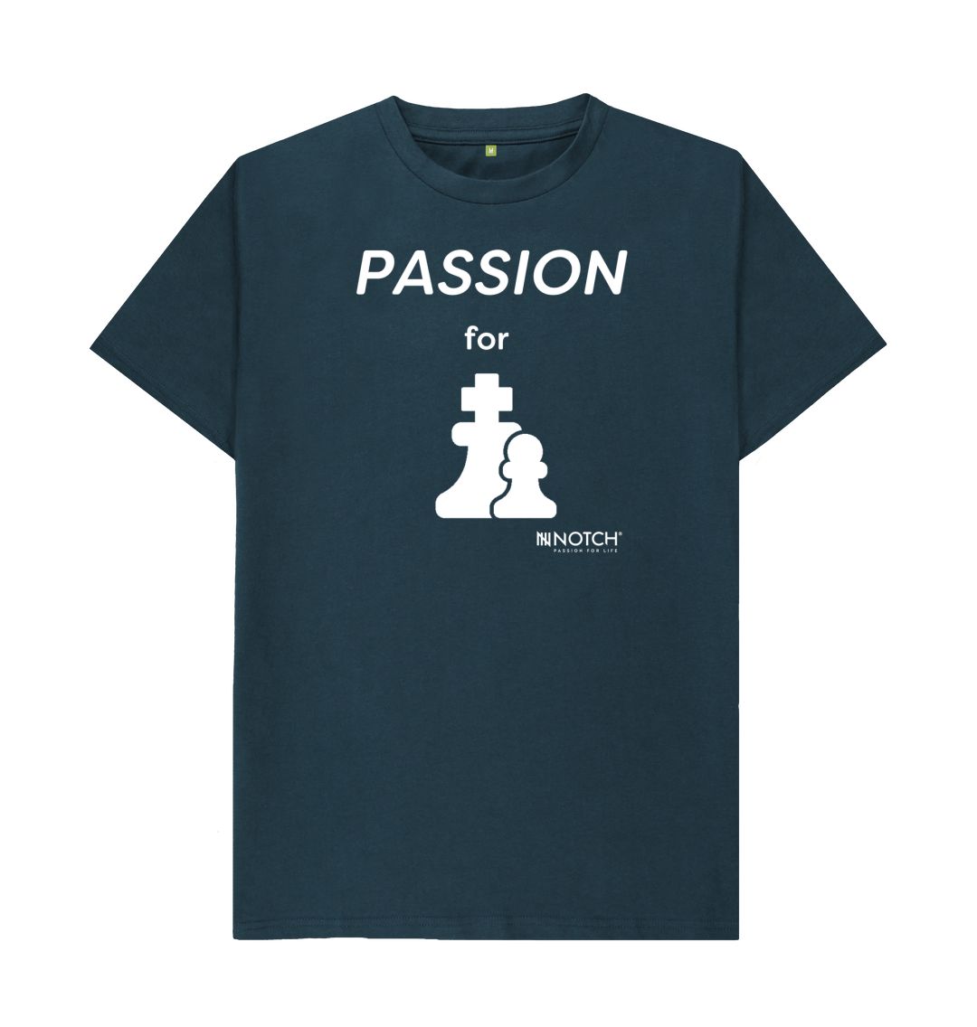 Denim Blue Men's Passion For Chess