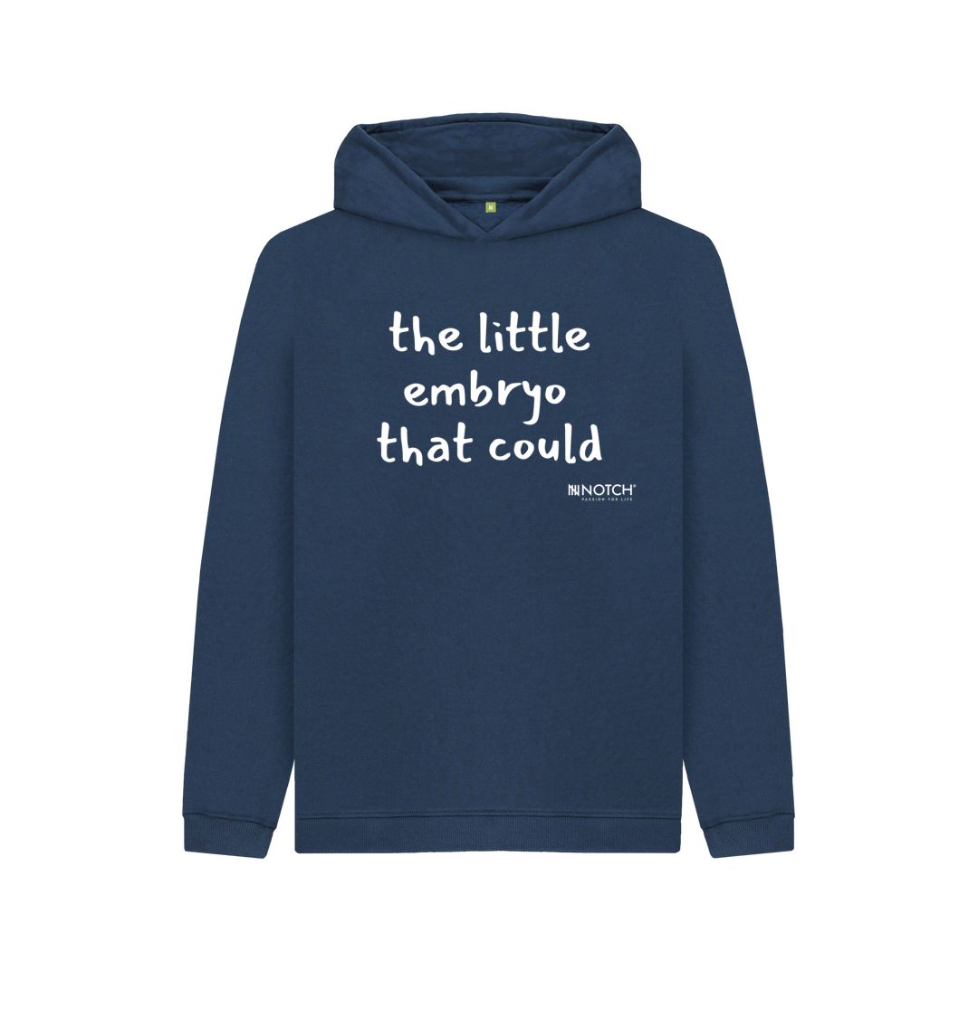 Navy Blue Kid's Little Embryo Hoodie
