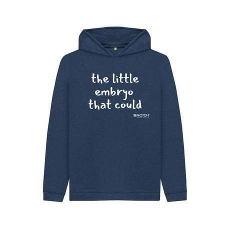 Navy Blue Kid's Little Embryo Hoodie
