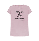 Mauve Women's Wifey for Lifey (black text) T-Shirt