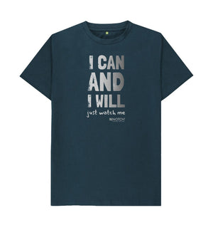 Denim Blue Men's I Can and I Will T-Shirt
