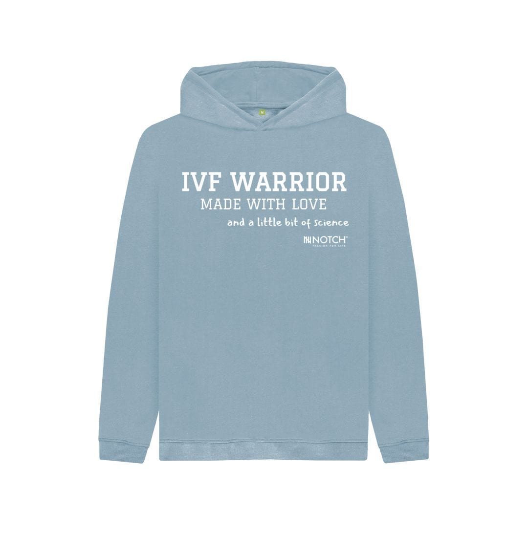 Stone Blue Kid's IVF Warrior Hoodie