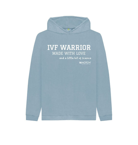 Stone Blue Kid's IVF Warrior Hoodie