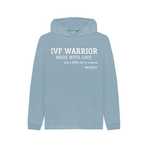 Stone Blue Kid's IVF Warrior Hoodie